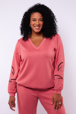 Exxcellent sweater met borduursel