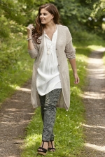 Broek Zhenzi print model Twist