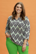 ZHENZI shirt SYLVA grafische print