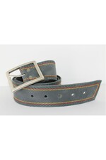 Riem leer 5 cm breed kontrast stikse