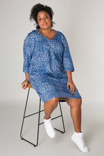 Jurk Ivy Bella panter print 105 cm