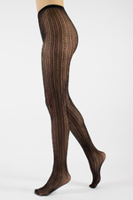 Cette ribbed fishnet tights
