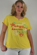 Shirt opdruk voorkant met borduur