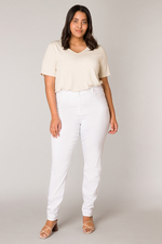 Base Level Curvy broek Joya White