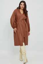 Mat fashion jurk leerlook