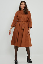 Mat fashion jurk uitlopende mouw