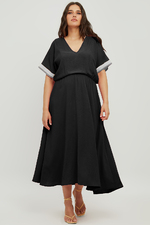 Mat fashion jurk sportbies mouw