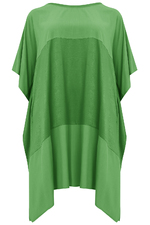 Mat fashion jurk wijd combi stof
