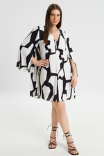 Mat Fashion jurk wijde open mouw