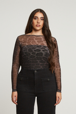 Mat fashion kanten shirt lm