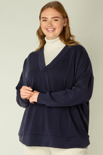 Yesta sweater V hals Dilaisha