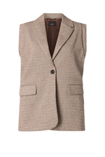 YESTA gilet blazerlook gevoerd