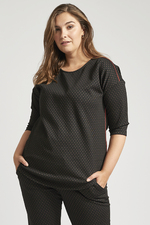 Shirt Adia kort stip print