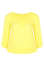 Blouse Adia crincle elastiek hals