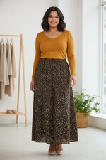 Ophilia rok Lieke bubble crepe dessi