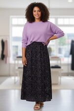 Ophilia rok Lieke bubble crepe dessi