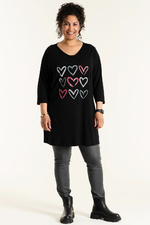 Studio tuniek Ditte hartprint