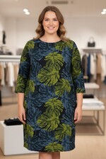 Ophilia jurk Yara travel print