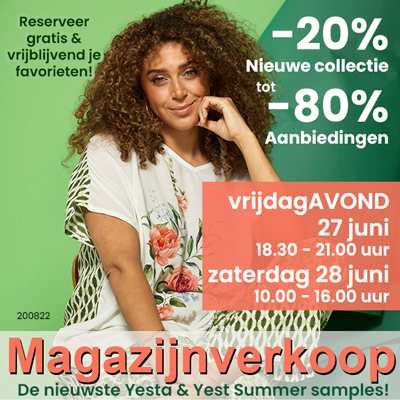 Magazijnverkoop grote maten damesmode