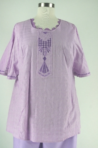 Tuniek Zhenzi wijde mouwen voile str | 2201047lilaM=46-48&nbsp;