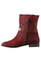 Laars Babouche kort suede riempje | BAB01rood/donks44&nbsp;