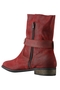 Laars Babouche kort suede riempje | BAB01rood/donks44&nbsp;