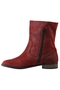 Laars Babouche kort suede riempje | BAB01rood/donks44&nbsp;