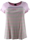 Shirt Yellow+ streep met studs | 031026roze/tauS/M=44-48&nbsp;
