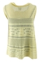 Vest Yellow+ mouwloos ajour brei | 035105geel1 maat&nbsp;