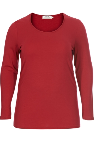 Shirt Zizzi lange mouw | Z90102EroodS=42-44&nbsp;