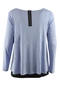 Shirt Zizzi dubbellaags | O10246-Bviol/zwarS=42-44&nbsp;