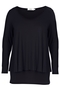 Shirt Zizzi dubbellaags | O10246-Bviol/zwarS=42-44&nbsp;