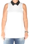 Shirt Zizzi kontrast kleur kraagje | Y96841AwitS=42-44&nbsp;
