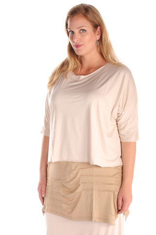 Shirt Grace kort onafgewerkt | 0017zwar1 maat&nbsp;