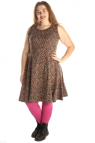 Jurk Boris lichte bolling print | 4342.1bloe/prin5=52-54&nbsp;