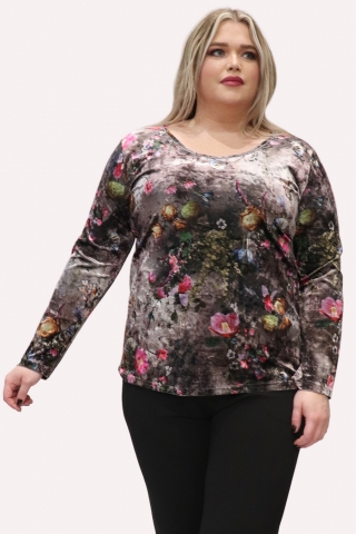 Shirt Ophilia Marieke velvet | Marieke VelvetTaup/Flow1=42&nbsp;