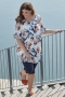 Zhenzi 3/4 broek TWIST stretch | 2403678NAVY/579042&nbsp;