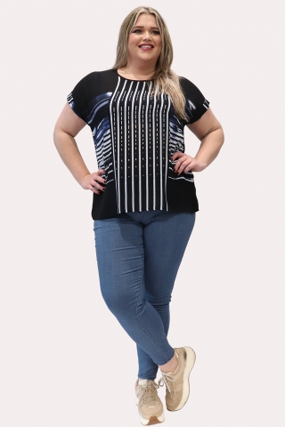 Shirt Katja print Ophilia | Katja 20 printblue/stri1=42&nbsp;