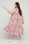 Zizzi maxi jurk MAMALIE rood print | M58543C910S&nbsp;