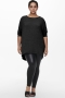 ONLY shirt 3/4 mouw ronde hals | 15229806blacS=42/44&nbsp;