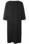 Studio jurk Joan witte inzet | S221854Blac/whitS=42/44&nbsp;