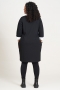 Studio jurk Joan witte inzet | S221854Blac/whitS=42/44&nbsp;