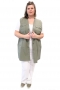 Ellenbee gilet lang canvas | 4490kakiS&nbsp;