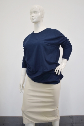 Grandioos shirt lang ronde hals | 50072mariS = 46-48&nbsp;