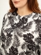 Mat fashion blouse pofmouwen | 77011037WHITS=44-46&nbsp;