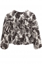 Mat fashion blouse pofmouwen | 77011037WHITS=44-46&nbsp;