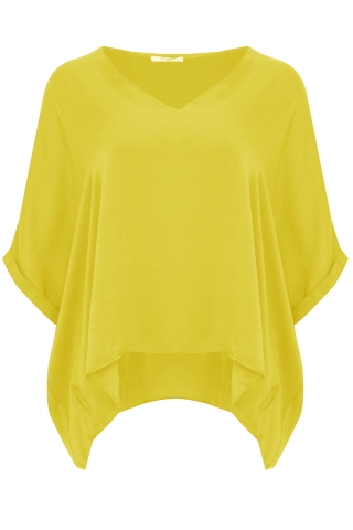 Mat fashion blouse omslag | 77011049YELLO/S&nbsp;