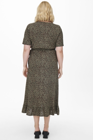 ONLY jurk overslag ruche CARFRIDA | 15273997KALA/AOP42&nbsp;