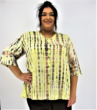 Luna Serena dallas blouse kort 97 | dallas 97yell/ikat42-52 one&nbsp;