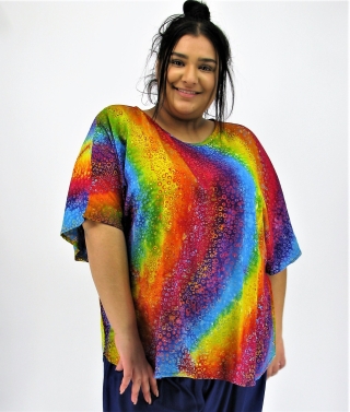 Luna Serena joyce batik shirt blouse | joyce 21RED/rain42-48&nbsp;